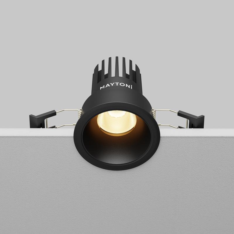  Светильник Dip 2700К 10Вт 50град. встраив. Maytoni DL115-10W-2.7K-B фото в каталоге от BTSprom.by