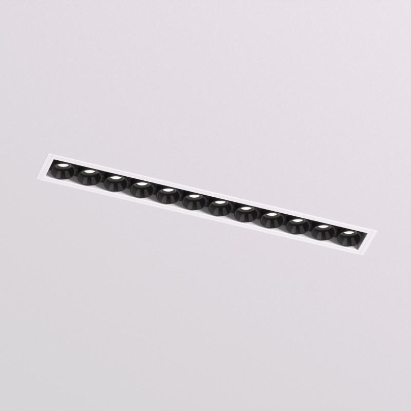 светильник space 20вт 4000к ip20 220в l240мм 38град. встраив. под шпатлевку со светодиодом алюм. бел./черн. denkirs 723069 от BTSprom.by