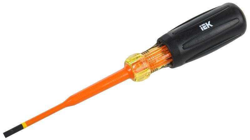 отвертка диэлектрическая slim sl4.0х100 т3 arma2l 5 iek a2l5-sc31-t3-sl-40-100 от BTSprom.by