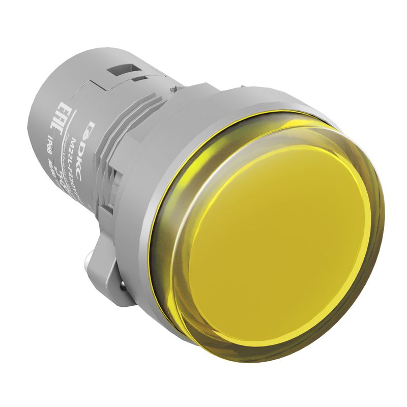 лампа сигнальная со встроенным диодом 220в зажим push-in желт. dkc m22l-f220ypu от BTSprom.by