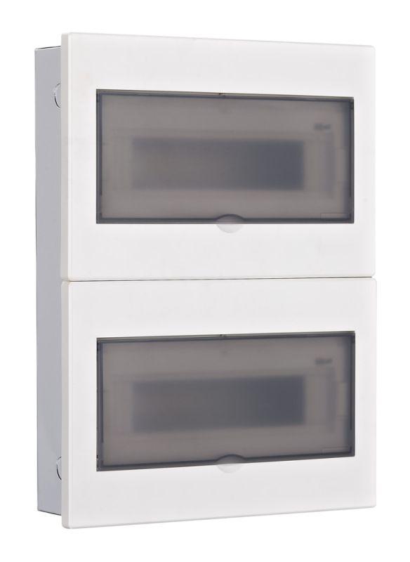 корпус встраиваемый дв. 2 ряда 26 мод. ip41 щрв-м прозр. dekraft 31076dek от BTSprom.by