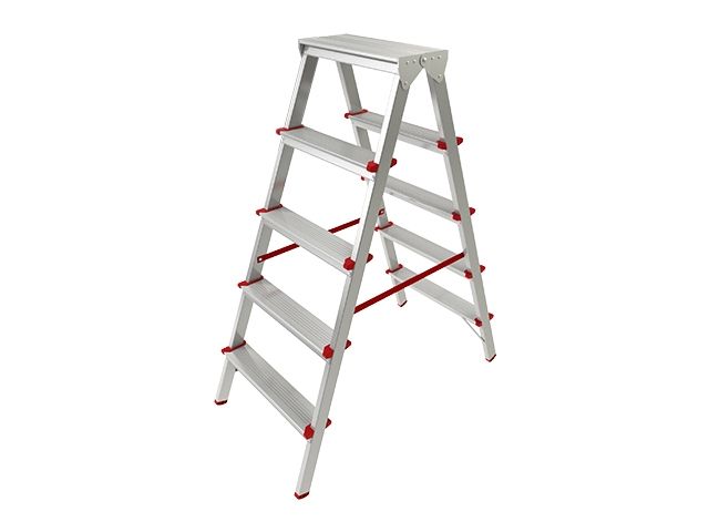 лестница-стремянка алюм. двухсторонняя 110 см 5 ступ. 4,2кг pro startul (st9941-05) st9941-05 от BTSprom.by
