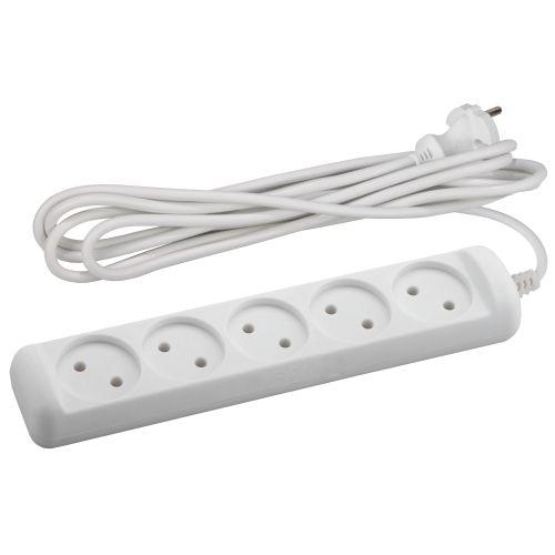 удлинитель 5х5м без заземл. 10а ip20 u-5-5m-2х1 пвс 2х1 эра б0028365 от BTSprom.by