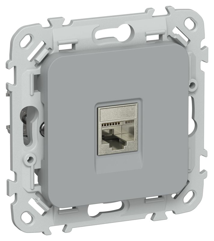 розетка компьютерная сп flite рк5е-1-1-флс rj45 кат.5e stp механизм сер. iek fi-k11-1-k03 от BTSprom.by