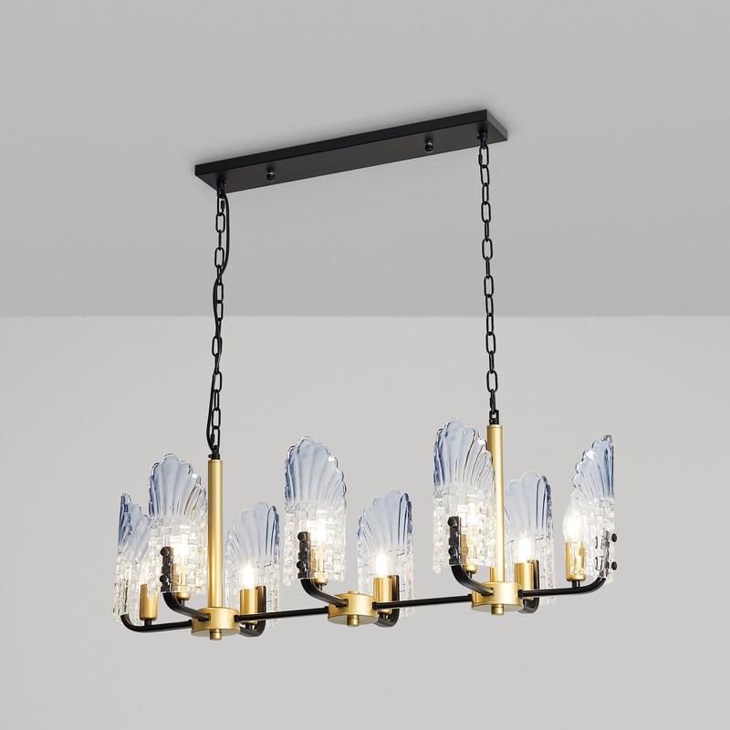  Светильник Ollie 8х40Вт E14 IP20 подвесной Freya FR5525PL-08GB фото в каталоге от BTSprom.by