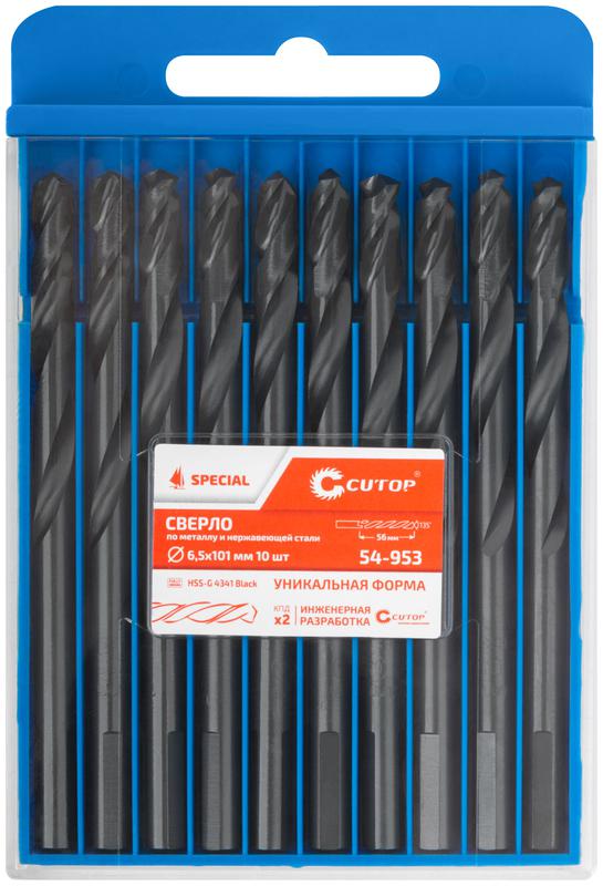  Сверло по металлу Special HSS-G 6.5х101/56мм (уп.10шт) Cutop 54-953 фото в каталоге от BTSprom.by