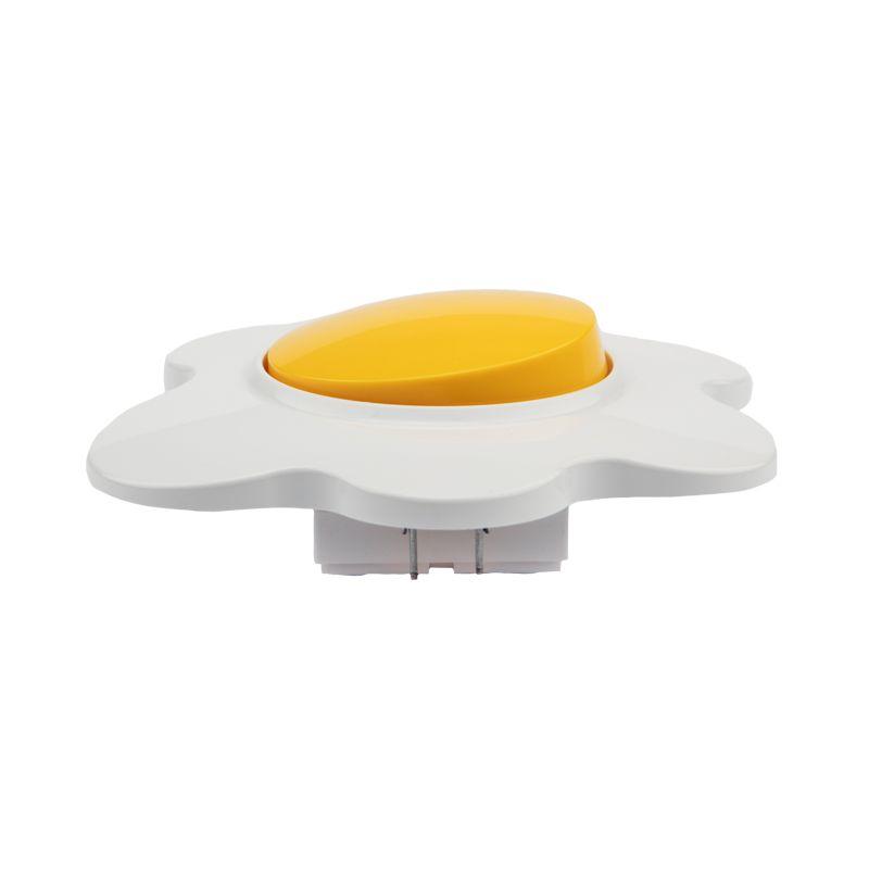  Выключатель 1-кл. СП HAPPY Яичница желт./бел. Kranz KR-78-0629 фото в каталоге от BTSprom.by