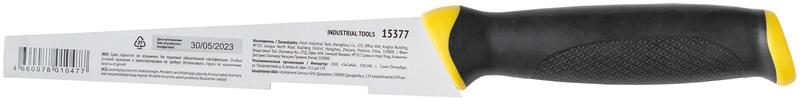  Ножовка для гипсокартона. каленый зуб. прорезиненная ручка 150мм FIT 15377 фото в каталоге от BTSprom.by