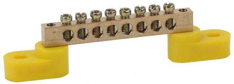 шина pe "земля" на двух угловых изоляторах шни-6х9-8-у2 желт. no-222-109-1 эра б0044158 от BTSprom.by шина pe "земля" на двух угловых изоляторах шни-6х9-8-у2 желт. no-222-109-1 эра б0044158 от BTSprom.by