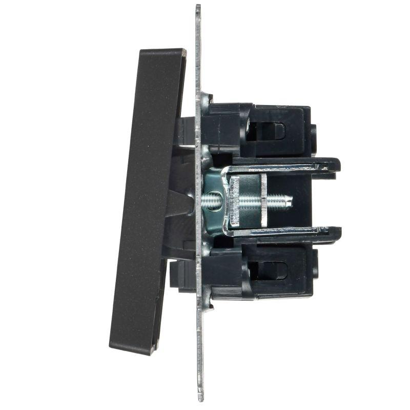  Выключатель 2-кл. BRITE 10А ВС10-2-9-БрЧ для отелей с индик. механизм черн. IEK BR-V20-2-10-K02 фото в каталоге от BTSprom.by