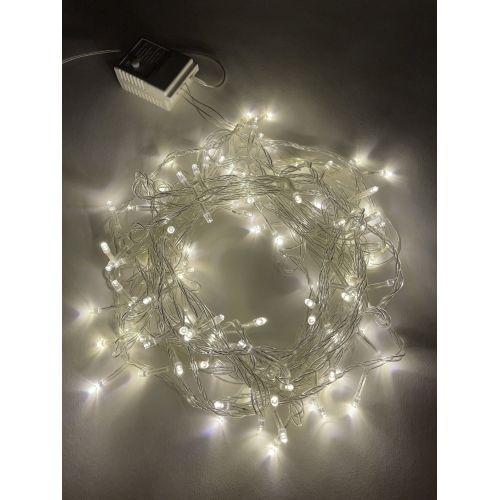 гирлянда светодиодная "нить" 10м 100led 8 режимов 220в ip20 тепл. свет эра б0041894 от BTSprom.by
