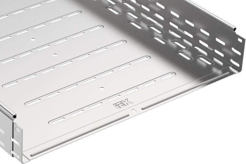 Лоток листовой перфорир. 500х100 L3000 сталь 1.2мм крашен. IEK CLPK10-100-500-3 от BTSprom.by