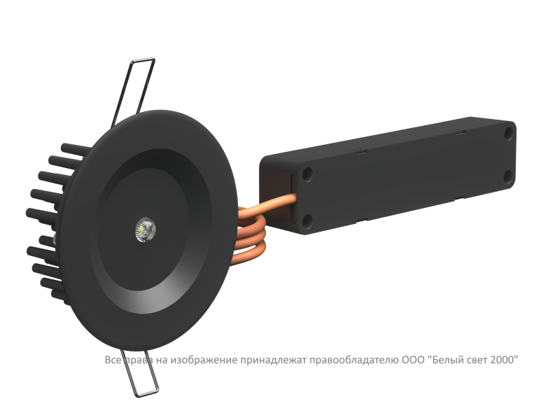 светильник аварийный bs-aruna-10-l1-elon ip40 black белый свет a31777 от BTSprom.by