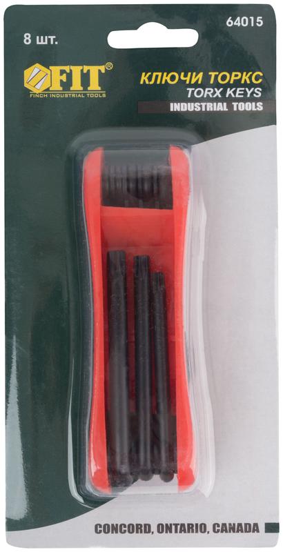  Ключ "звездочки" 8шт CrV Т9-Т40 складные FIT 64015 фото в каталоге от BTSprom.by