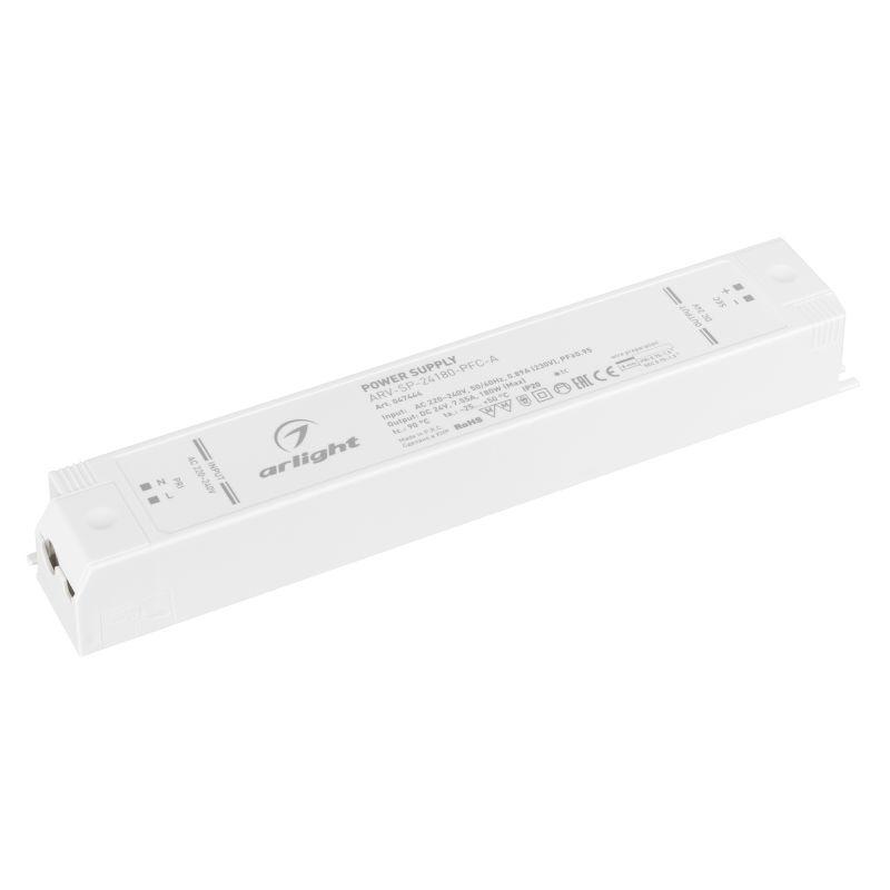 блок питания arv-sp-24180-pfc-a 24в 7.5а 180вт ip20 пластик arlight 047444 от BTSprom.by