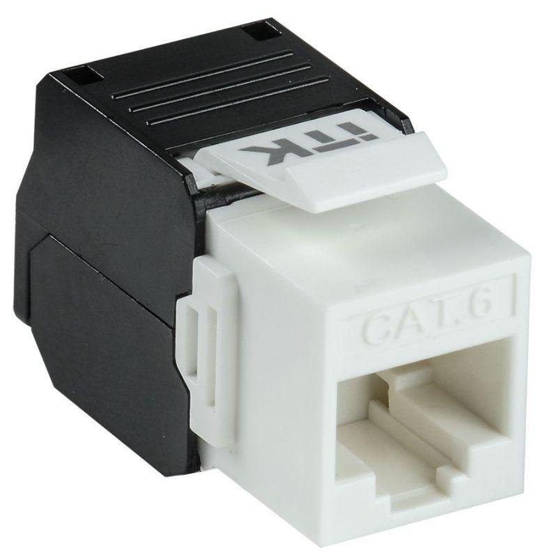 модуль keystone jack кат.6 utp без инстр. 180 град. itk cs1-1c06u-t2 от BTSprom.by
