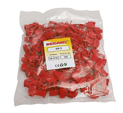  Ответвитель 0.5-1.0 кв.мм крас. (3MR (LT-215)) (уп.100шт) Rexant 08-0761 фото в каталоге от BTSprom.by