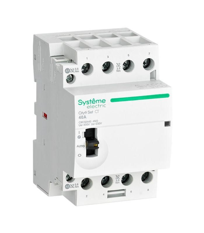 контактор 4п city9 set 4но 40а ac 400в-230в se c9c32440 от BTSprom.by