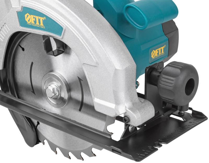  Пила дисковая 1300Вт 4500об/мин 185/20мм железная опора FIT 80404 фото в каталоге от BTSprom.by
