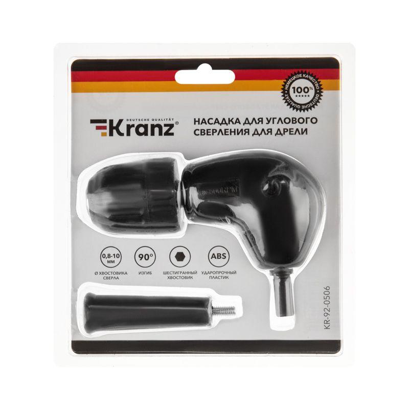  Насадка для углового сверления для дрели 90град. шестигранный хвостовик Kranz KR-92-0506 фото в каталоге от BTSprom.by