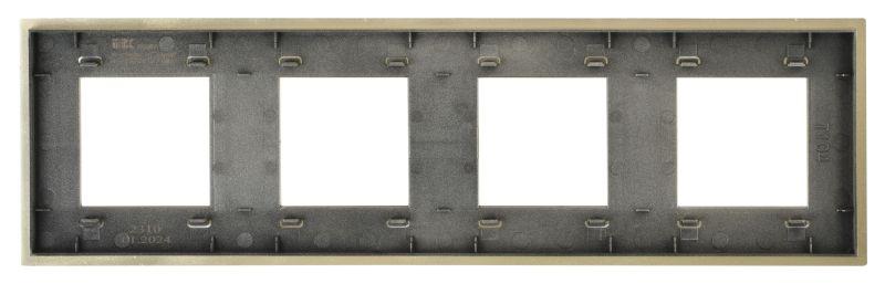  Рамка 4-м SKANDY SK-F34Sh металл шампань IEK SK-M42-M-K37 фото в каталоге от BTSprom.by