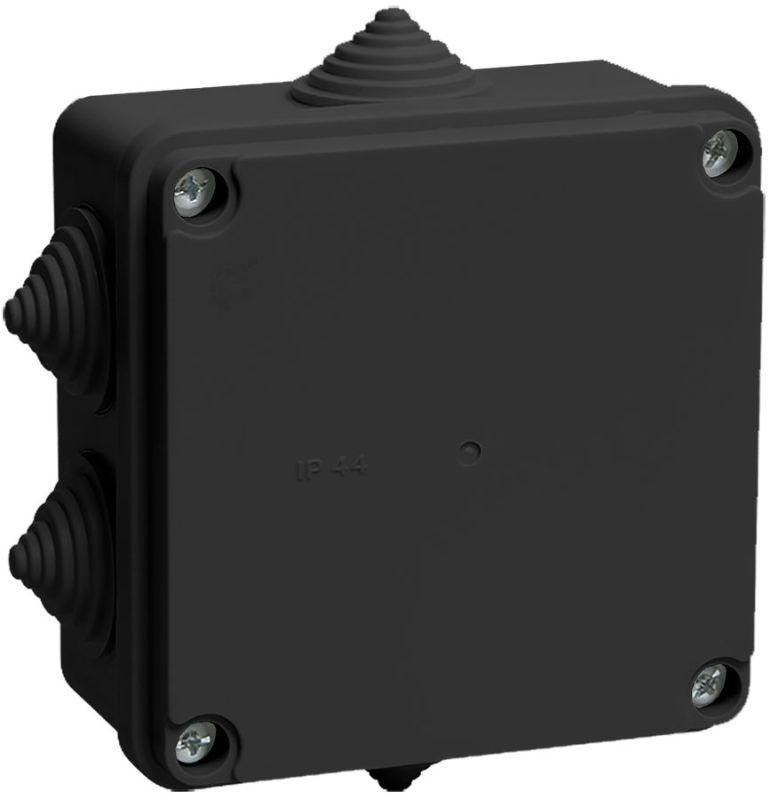 коробка распаячная км41233 100х100х50мм ip44 6 вводов черн. iek uko11-100-100-050-k02-44 от BTSprom.by
