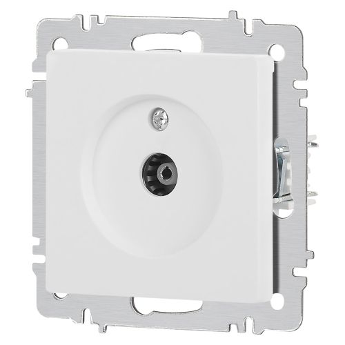  Розетка телевизионная одиночная TV СП Accent 6-301-01М IP20 бел. матов. Intro Б0063603 фото в каталоге от BTSprom.by