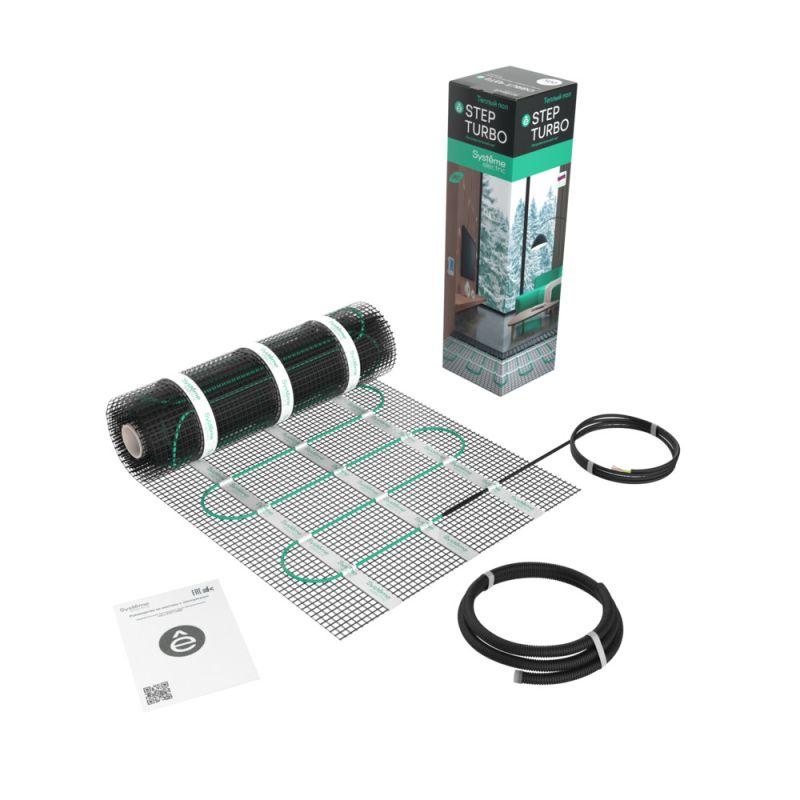 комплект "теплый пол" (мат) step turbo stm200025 200вт/кв.м 500вт 2.5кв.м se stm200025 от BTSprom.by