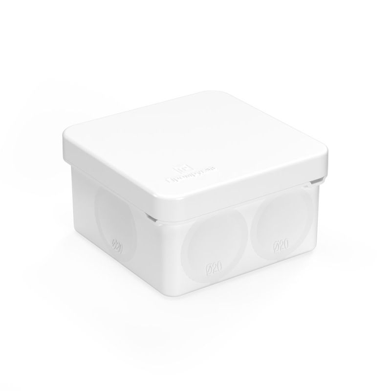 коробка распределительная оп 70х70х40мм двухкомпонентн. безгалоген. (hf) для прямого монтажа бел. промрукав 60-0200-9003 от BTSprom.by