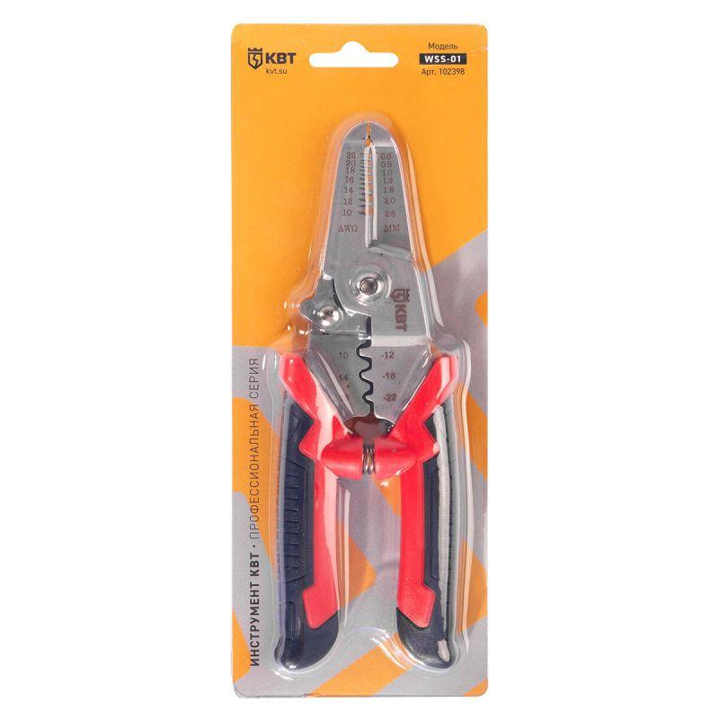  Инструмент для снятия изоляции WSS-01 ПРОФИ КВТ 102398 фото в каталоге от BTSprom.by