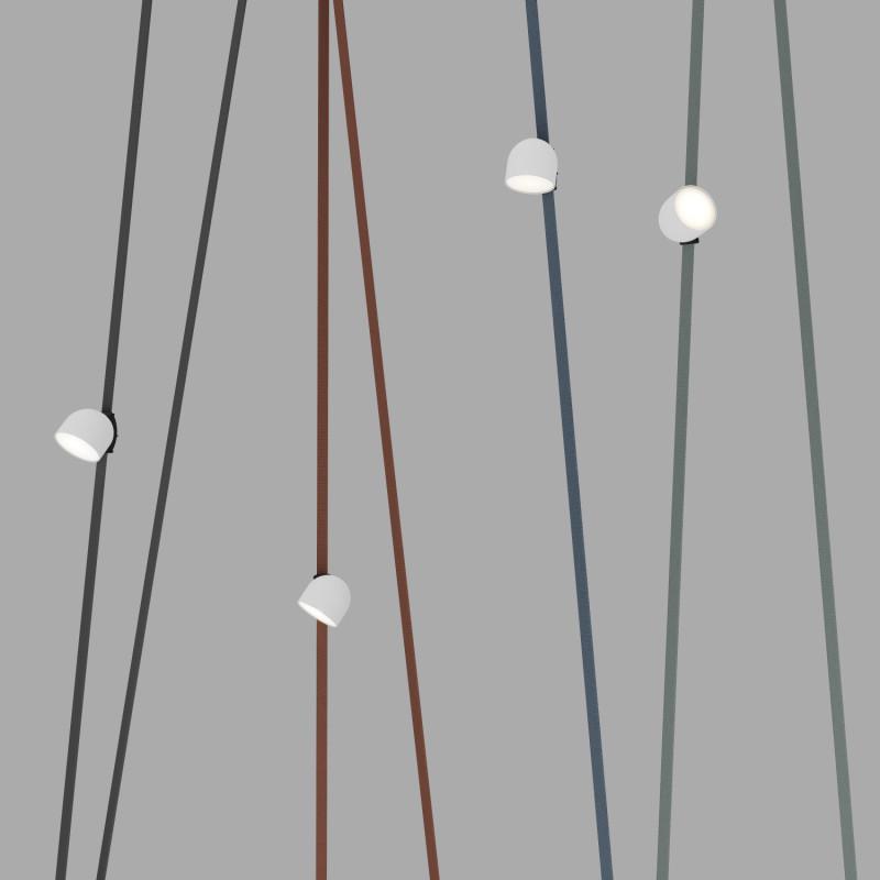  Светильник для трека-ремня Belty Spot 12Вт 4000К IP20 48В DC 100х107мм RA90 120град. поворотн. со светодиодом алюм. бел. с черн. DENKIRS 723152 фото в каталоге от BTSprom.by