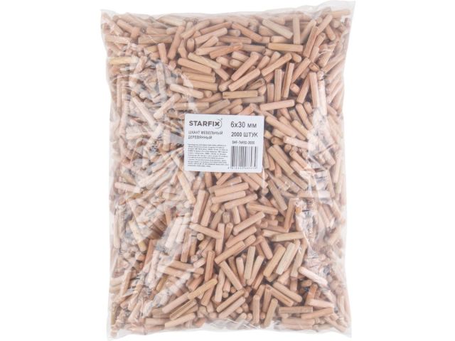 шкант мебельный 10х45 мм деревянный (2000 шт в пакете) starfix smf-77347-2000 от BTSprom.by