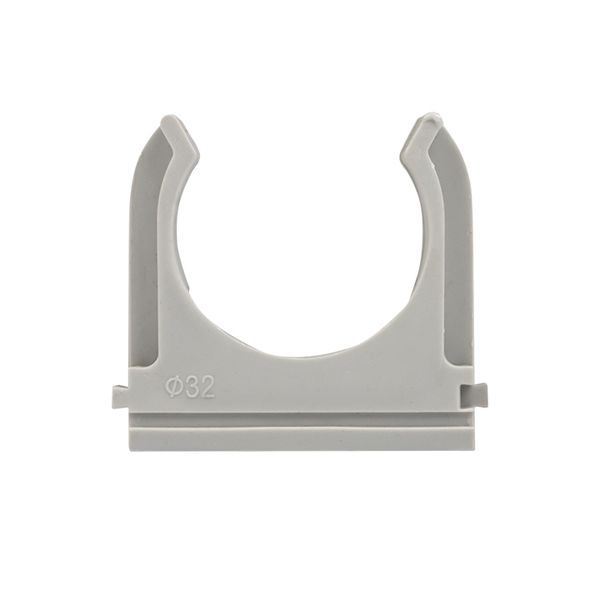  Держатель для труб (клипса) d32мм сер. (уп.50шт) Plast EKF derj-z-32n фото в каталоге от BTSprom.by