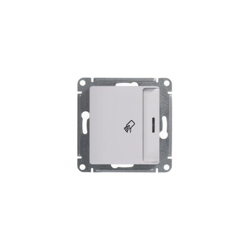  Выключатель карточный 1-кл. 1мод. СП Glossa 10А IP20 (сх. 6) механизм бел. SE GSL000169 фото в каталоге от BTSprom.by