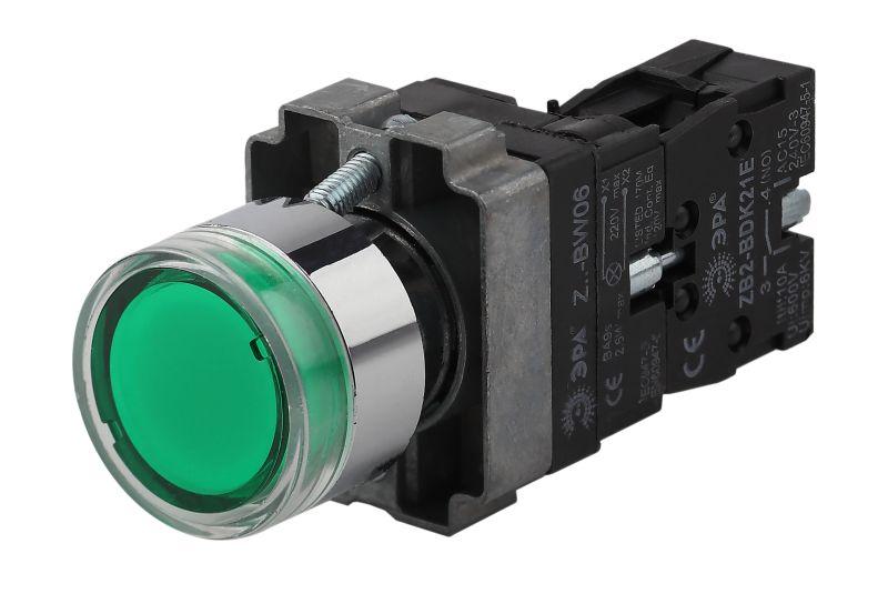 кнопка управления lay5-bw3361 с подсветкой зел. 1з bbt50-bw-k06e эра б0045663 от BTSprom.by