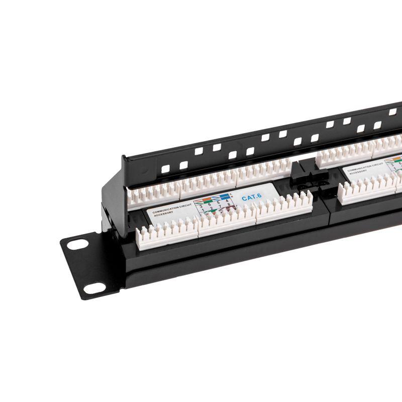  Панель коммутационная с кабельным органайзером 19дюйм 1U 24 порта UTP RJ-45 CAT 6 PRO Rexant 02-0231 фото в каталоге от BTSprom.by