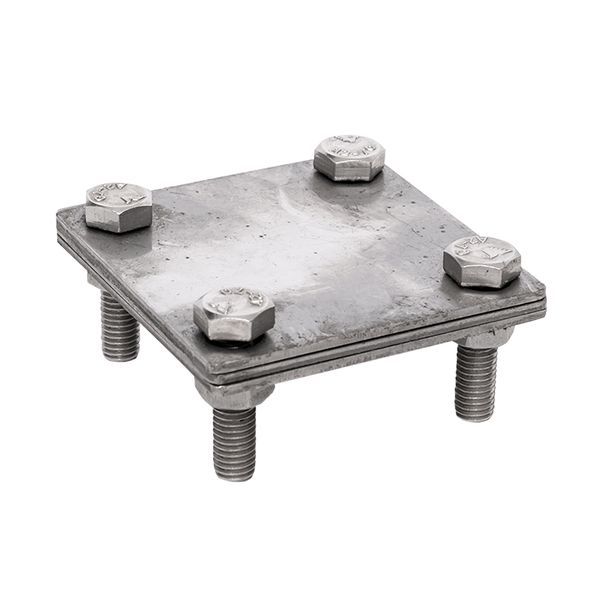 зажим полоса 40 - полоса 40 (3 пластины 70х70мм) ni proxima ekf lp-g3105-ni от BTSprom.by