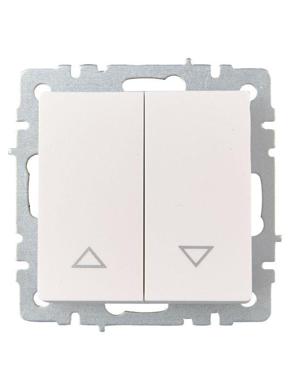  Выключатель жалюзи СП BRITE ВС10-1-5-БрЖ 10А механизм жемчуж. IEK BR-V15-0-10-K36 фото в каталоге от BTSprom.by