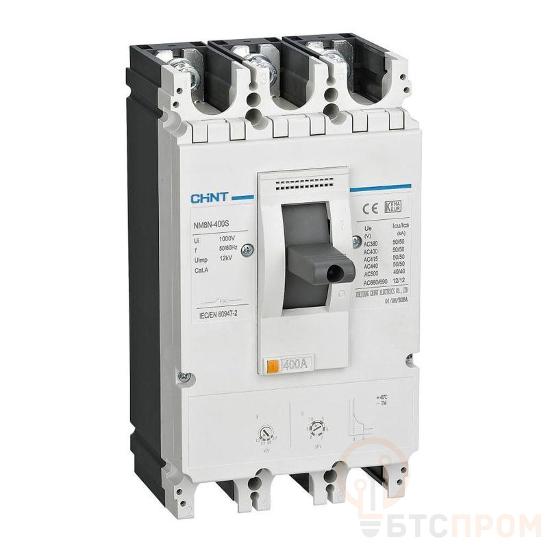 Выключатель автоматический 3п 315А 150кА NM8N-400R TM с рег. термомаг. расцеп. (R) CHINT 269222 фото в каталоге от BTSprom.by  Выключатель автоматический 3п 315А 150кА NM8N-400R TM с рег. термомаг. расцеп. (R) CHINT 269222 фото в каталоге от BTSprom.by