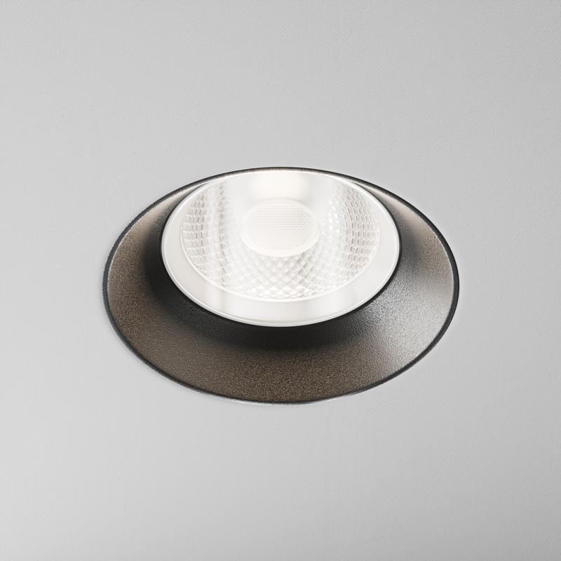  Светильник Flint 10Вт GU10 IP44 встраив. Maytoni DL101-GU10-TRS-B фото в каталоге от BTSprom.by