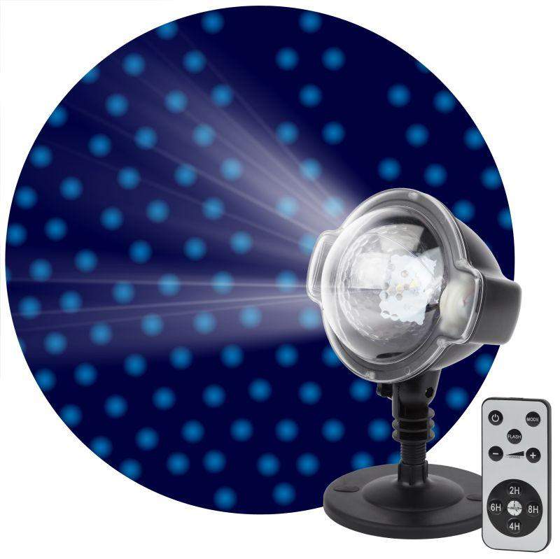проектор led падающий снег мультирежим холодный свет 220в ip44 eniop-03 эра б0041644 от BTSprom.by