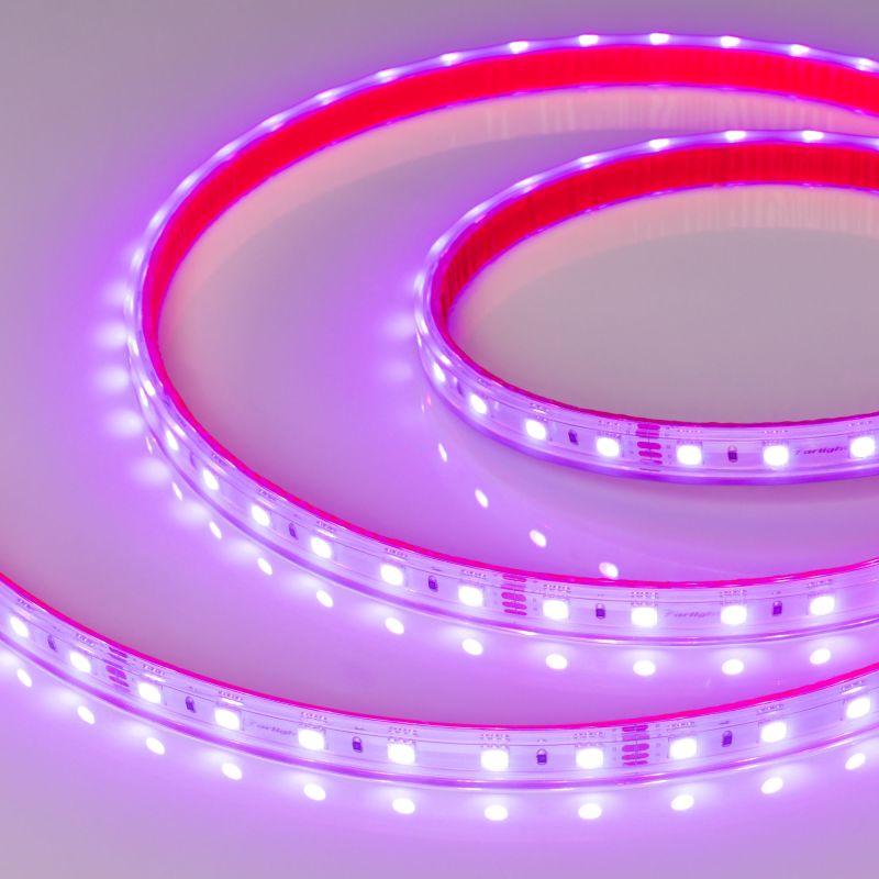 лента светодиодная rtw-ps-b60-12mm 24v rgb 14.4вт/м ip67 5060 герметичная (уп.5м) arlight 021400(2) от BTSprom.by