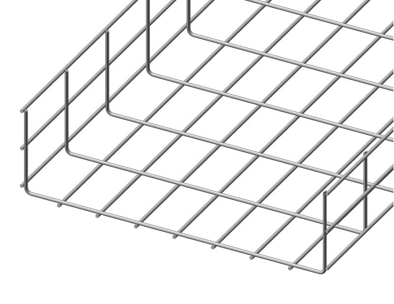 Лоток проволочный 500х100 L3000 сталь 4мм Промрукав PR08.4080 от BTSprom.by