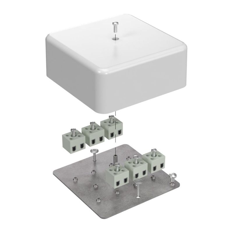 коробка огнестойкая для кабель-канала 40-0470-fr2.5-12 е15-е120 103х103х45 промрукав 40-0470-fr2.5-12 от BTSprom.by