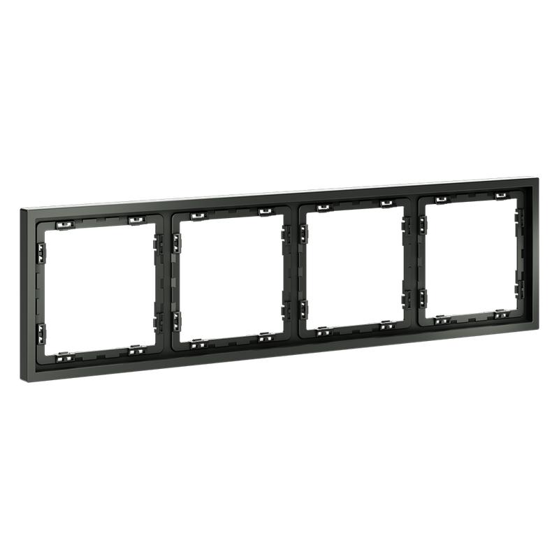  Рамка 4-м S70 пластик. титан Voltum VLS100406 фото в каталоге от BTSprom.by