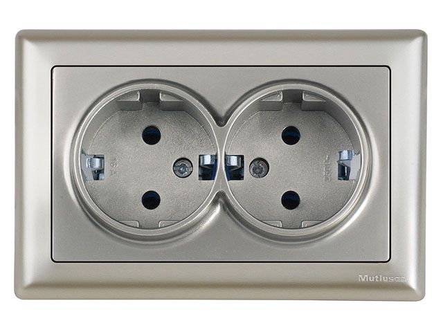 розетка 2-ая (скрытая, с/з, керамика) титан, daria, mutlusan (16 a, 250 v, ip 20) 2120 200 0283 от BTSprom.by розетка 2-ая (скрытая, с/з, керамика) титан, daria, mutlusan (16 a, 250 v, ip 20) 2120 200 0283 от BTSprom.by