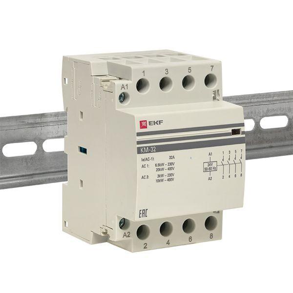  Контактор модульный 4NО 3мод. 24В AC КМ 32А PROxima EKF km-3-32-40-24v фото в каталоге от BTSprom.by