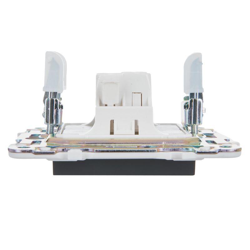  Выключатель 1-кл. SKANDY 10А SK-V01G графит IEK SK-V10-0-10-K53 фото в каталоге от BTSprom.by