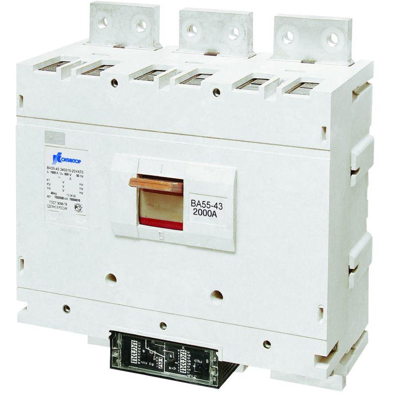 выключатель автоматический 3п 2000а ва56-43-305130-00 ухл3 690в контактор 1035611 от BTSprom.by
