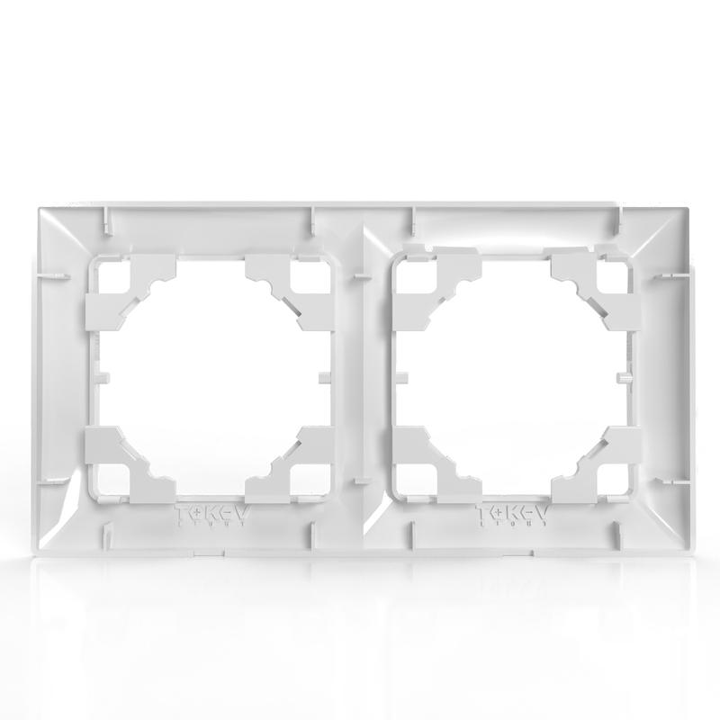  Рамка 2-м AVA бел. TOKOV LIGHT TKL-AV-RM2-C01 фото в каталоге от BTSprom.by